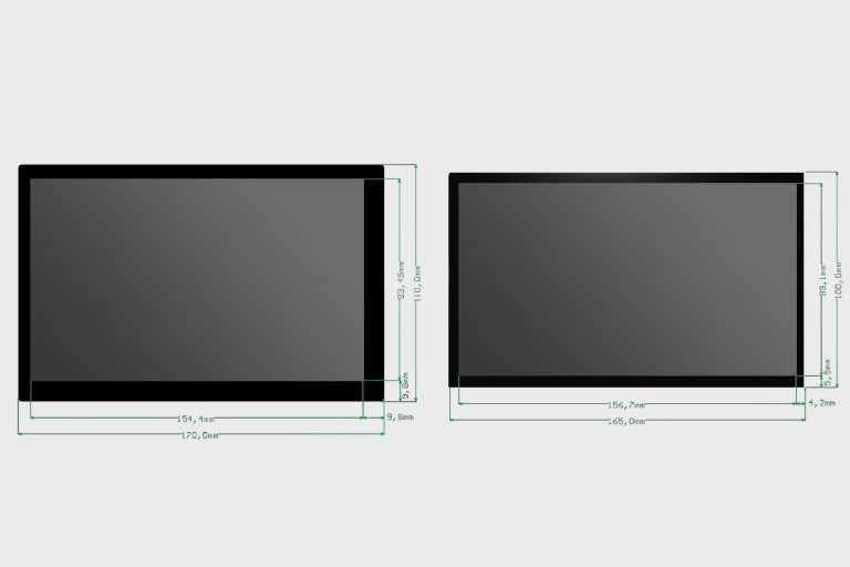 Display Vergleich Display Bezel