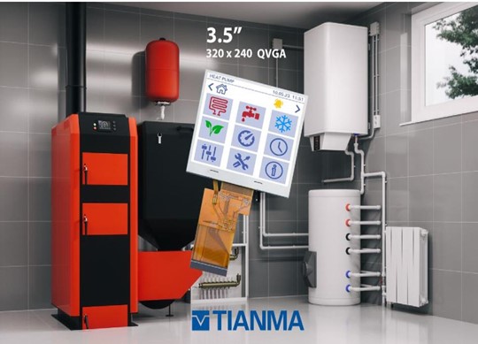 QVGA display for indoor applications